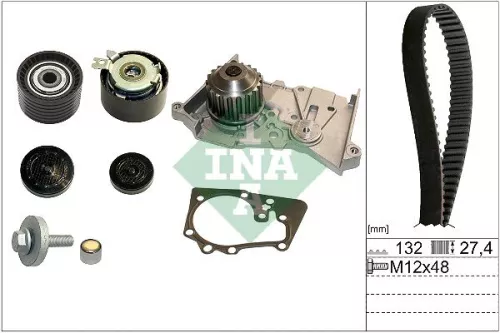 Ina Water Pump & Timing Belt Kit For Dacia Lada Nissan Renault 19 Clio Dokker Du
