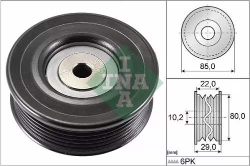Ina Deflection Idler Guide Pulley V-ribbed Belt For Lotus Toyota 2 Eleven Auris Avensi