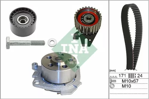 Ina Water Pump & Timing Belt Kit For Alfa Romeo Lancia 159 4c 4c Spider Brera De