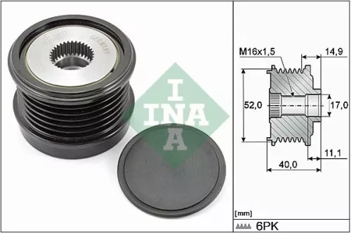 Ina Overrunning Alternator Clutch Pulley For Infiniti Infiniti (Dfac) Mercedes-benz Merce