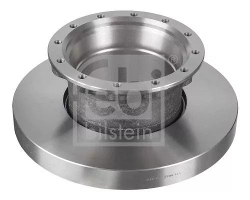 2x Febi Front Rear Solid Brake Disc For Renault Trucks Magnum Premium