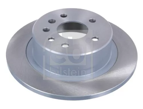 2x Febi Rear Solid Brake Disc For Opel Vauxhall Omega