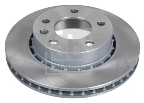 2x Febi Front Internally Vented Brake Disc For Opel Vauxhall Carlton Omega