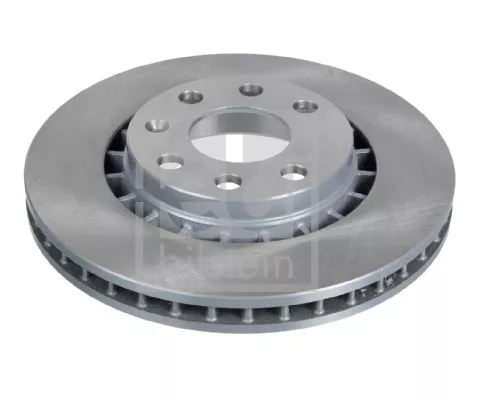 2x Febi Front Internally Vented Brake Disc For Chevrolet Daewoo Opel Vauxh