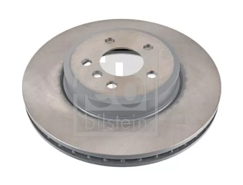 2x Febi Front Internally Vented Brake Disc For Bmw 5 6