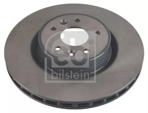 2x Febi Front Internally Vented Brake Disc For Renault Megane