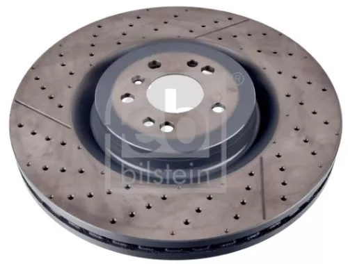 2x Febi Front Internally Vented Brake Disc For Mercedes-benz Gl-class Gle 