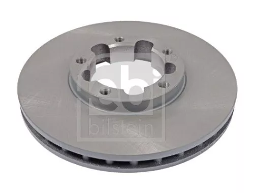 2x Febi Front Internally Vented Brake Disc For Nissan Cabstar