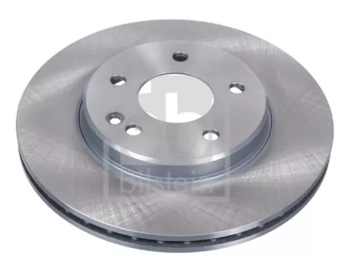 2x Febi Front Internally Vented Brake Disc For Mercedes-benz C-class