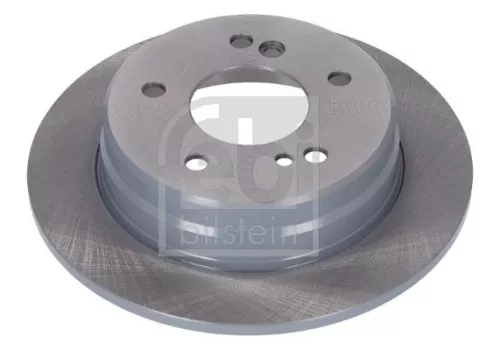 2x Febi Rear Solid Brake Disc For Mercedes-benz 124 190 C-class E-class