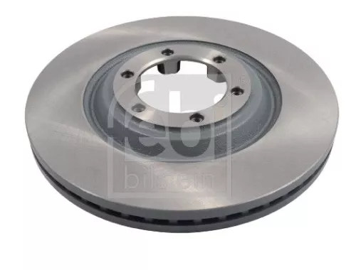 2x Febi Front Internally Vented Brake Disc For Chevrolet Isuzu D-max Kb Mu