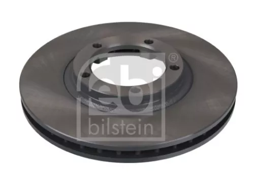 2x Febi Front Internally Vented Brake Disc For Hyundai Mitsubishi Delica /