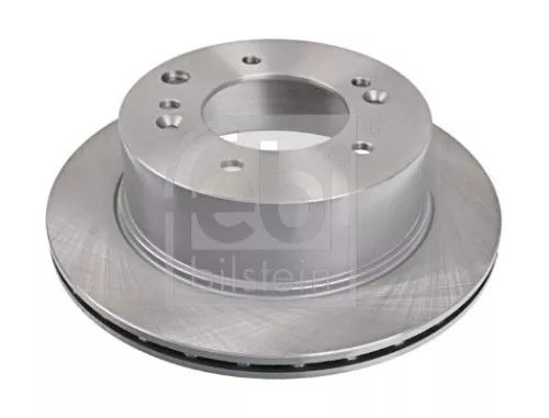 2x Febi Rear Internally Vented Brake Disc For Kia Sorento