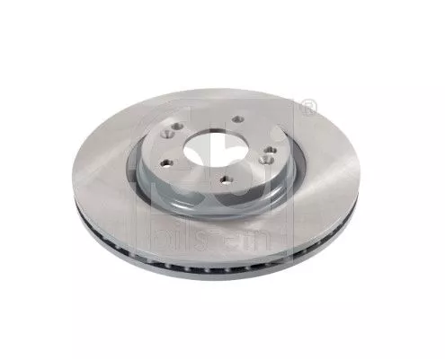 2x Febi Front Internally Vented Brake Disc For Hyundai Kia Ceed Elantra I3