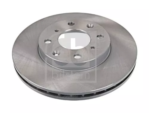 2x Febi Front Internally Vented Brake Disc For Honda City Jazz Logo