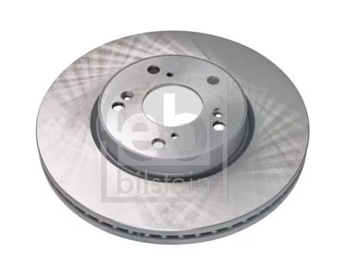 2x Febi Front Internally Vented Brake Disc For Honda Hr-v Vezel