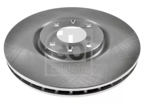 2x Febi Front Internally Vented Brake Disc For Citroën Ds Opel Peugeot Vau