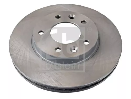 2x Febi Front Internally Vented Brake Disc For Kia Carnival