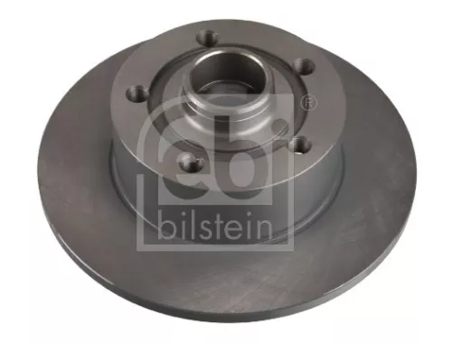 2x Febi Rear Solid Brake Disc For Audi A4