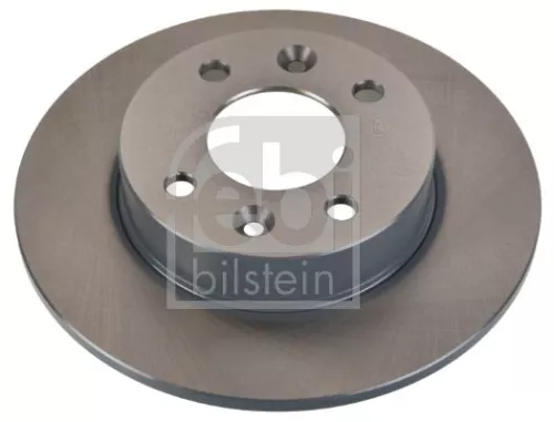 2x Febi Front Solid Brake Disc For Renault Clio Express Rapid Super 5 Twin