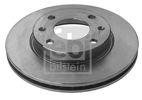 2x Febi Front Internally Vented Brake Disc For Citroën Peugeot 205 Visa