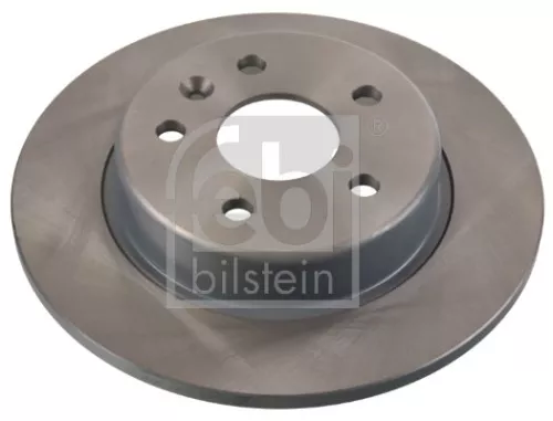 2x Febi Rear Solid Brake Disc For Opel Vauxhall Ampera-e Astra