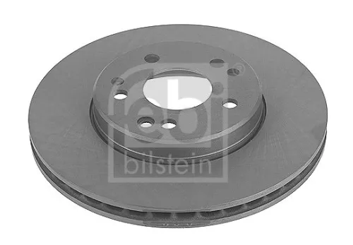2x Febi Front Internally Vented Brake Disc For Mercedes-benz 124 E-class