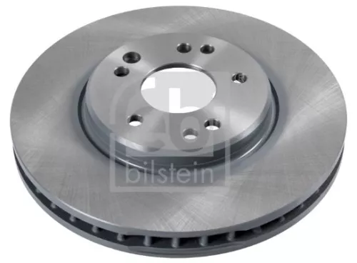 2x Febi Front Internally Vented Brake Disc For Mercedes-benz 124 190 E-cla