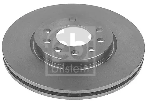 2x Febi Front Internally Vented Brake Disc For Opel Saab Vauxhall 900 Cali