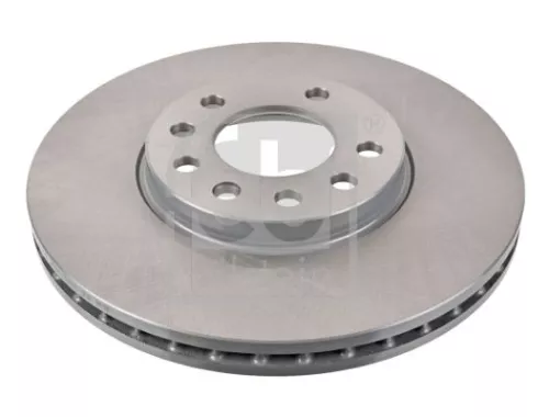 2x Febi Front Internally Vented Brake Disc For Chevrolet Opel Saab Vauxhal