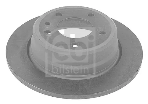 2x Febi Rear Solid Brake Disc For Bmw 7
