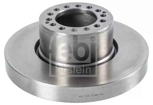 2x Febi Front Solid Brake Disc For Volvo Fl Fl6