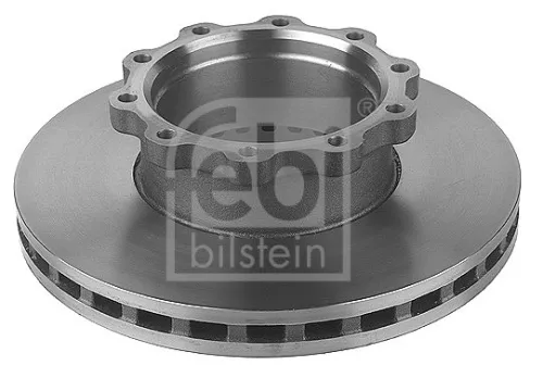 2x Febi Front Internally Vented Brake Disc For Volvo 7700 8500 8700 9700 9