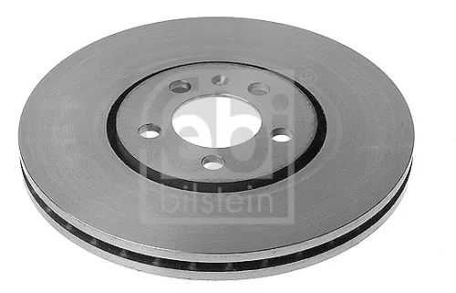 2x Febi Front Internally Vented Brake Disc For Vw Golf Passat Vento