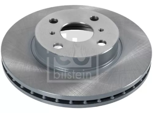 2x Febi Front Internally Vented Brake Disc For Toyota Corolla Corolla Ii