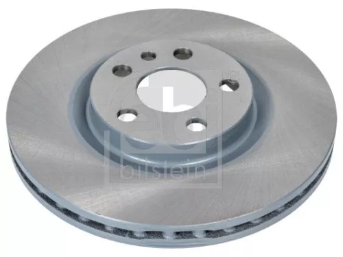 2x Febi Front Internally Vented Brake Disc For Citroën Fiat Lancia Peugeot