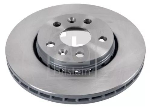 2x Febi Front Internally Vented Brake Disc For Mercedes-benz Renault Citan