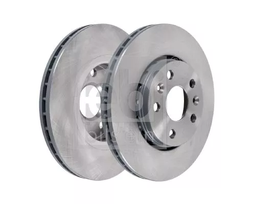 FEBI BILSTEIN FEBI BILSTEIN 12097 2x Febi Front Vented Brake Discs Fits Mercedes Renault Citan Espace Kangoo Kango 