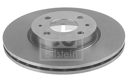 2x Febi Front Internally Vented Brake Disc For Alfa Romeo Fiat Lancia 145 