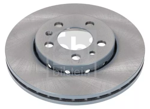 2x Febi Front Internally Vented Brake Disc For Audi Seat Skoda Vw Vw (Faw)