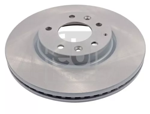 2x Febi Front Internally Vented Brake Disc For Mazda 6