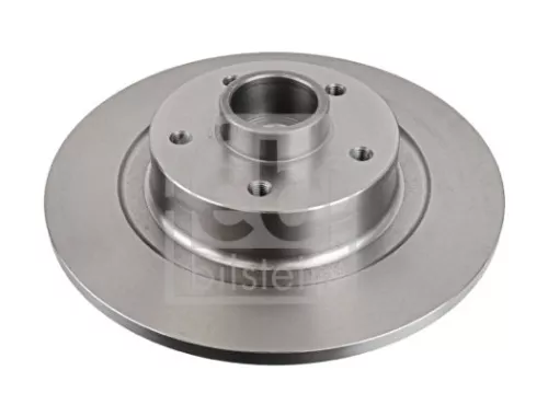 2x Febi Rear Solid Brake Disc For Renault Grand Scénic