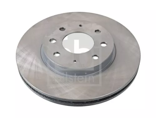 2x Febi Front Internally Vented Brake Disc For Mitsubishi Galant Lancer Mi