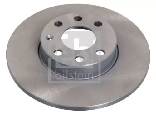 2x Febi Front Solid Brake Disc For Opel Astra