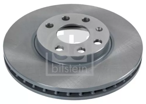 2x Febi Front Internally Vented Brake Disc For Chevrolet Opel Vauxhall Ast