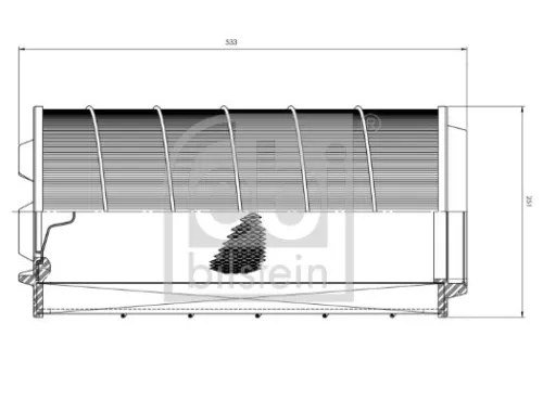 FEBI BILSTEIN FEBI BILSTEIN 174841 Febi Bilstein Air Filter For Irisbus Iveco Man Scania Crossway F - Series Hocl L 