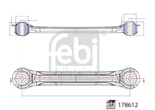 FEBI BILSTEIN FEBI BILSTEIN 178612 Febi Lower Rear Rear Left Or Right Control / Trailing Arm For Mercedes Slc Slk 