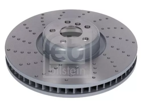 Febi Single Front Left Internally Vented Brake Disc For Bmw 5 6 7 8 X5 X6
