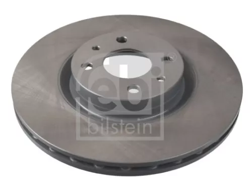 2x Febi Front Internally Vented Brake Disc For Abarth Alfa Romeo Fiat Lanc