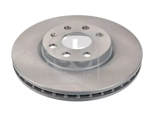 2x Febi Front Vented Brake Discs Fits Chevrolet Opel Vauxhall Combo Corsa Corsav